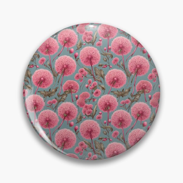 Item preview, Pink Dandelion (Taraxacum) Pattern designed and sold by HOMETOWN86.