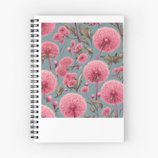 Item preview, Pink Dandelion (Taraxacum) Pattern designed and sold by HOMETOWN86.