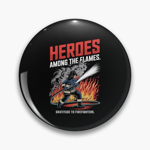 Item preview, Heroes Firefighter Illustration - Brave Firefighting Tribute Design designed and sold by Colorful-Garden.