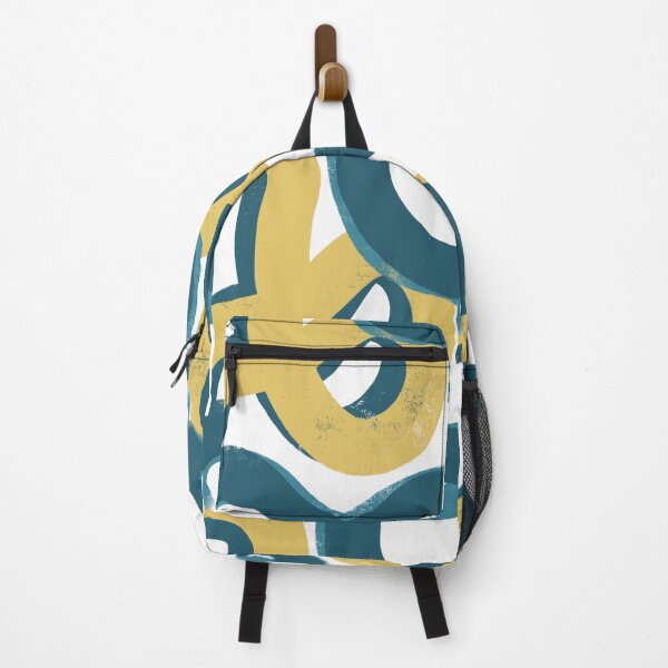 Item preview, Yellow Blue Loop - Graffiti inspired minimal painting designed and sold by JashJhaveri.