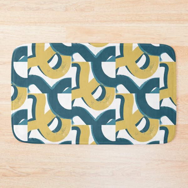 Item preview, Yellow Blue Loop - Graffiti inspired minimal painting designed and sold by JashJhaveri.