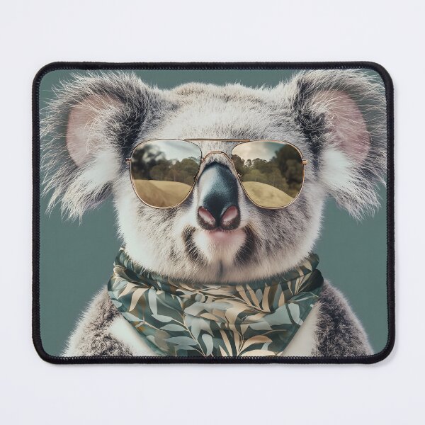 Item preview, Cute Koala bear wearing glasses and scarf designed and sold by KanyaluckArtist.