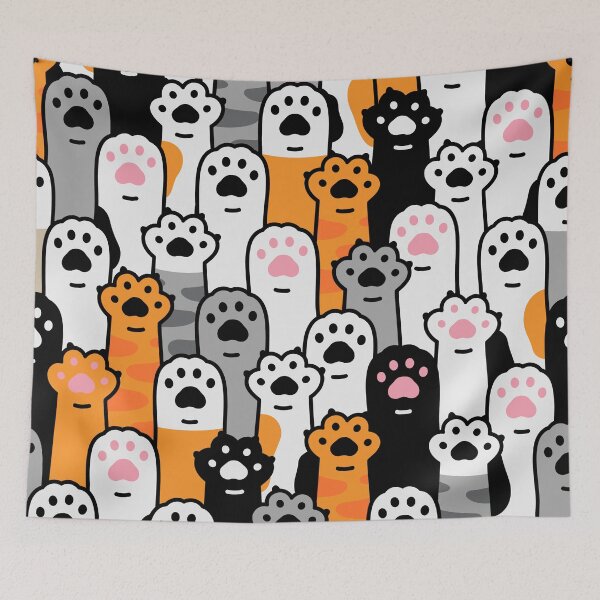 Item preview,  Cute Cat Paw Pattern Seamless Pattern designed and sold by MOONE FLOWER.