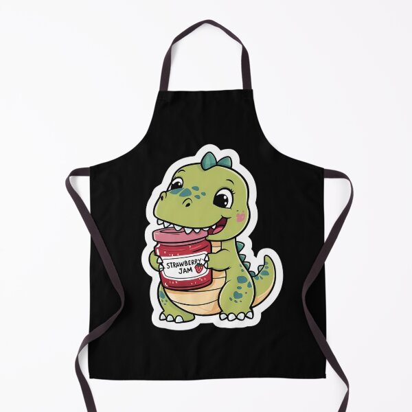 Artikelvorschau, Dinosaurier isst Erdbeermarmelade | Beeriger Streichgenuss | Gobble Gala entworfen und verkauft von Kids GobbleGala.