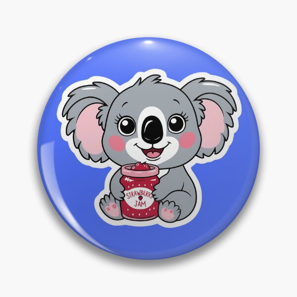 Artikelvorschau, Koala isst Erdbeermarmelade | Beeriger Streichgenuss | Gobble Gala entworfen und verkauft von Kids GobbleGala.