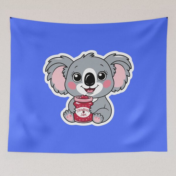 Item preview, Koala having Strawberry Jam| Berry Spreadable Delight | Gobble Gala  designed and sold by Kids GobbleGala.