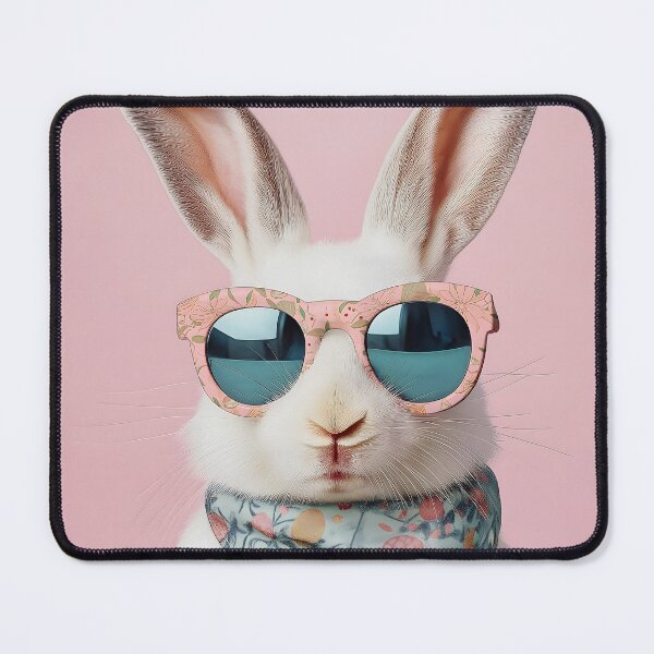 Item preview, Cute rabbit wearing glasses and scarf designed and sold by KanyaluckArtist.