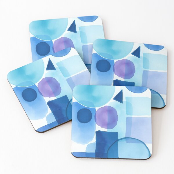 Item preview, Serene Abstract Watercolor Shapes designed and sold by ChrisButler.