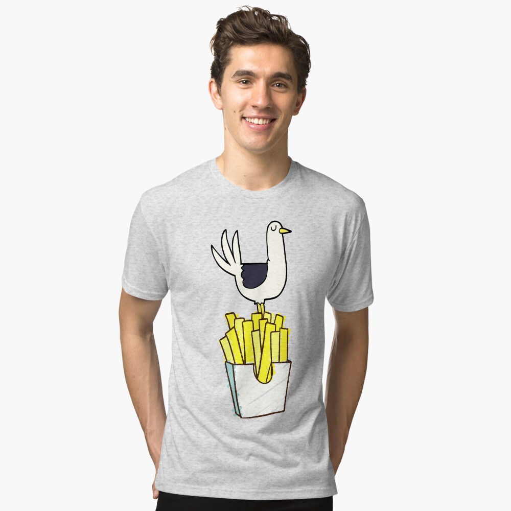 Item preview, Tri-blend T-Shirt designed and sold by SeagullEatChip.