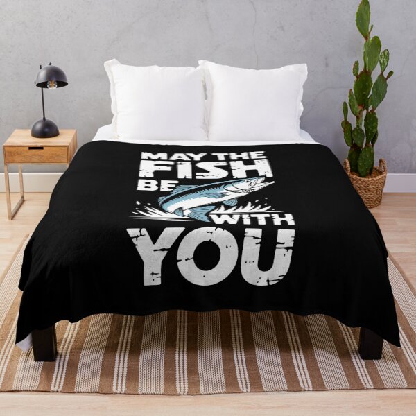 Item preview, May the Fish Be With You Funny Fishing Design designed and sold by Karsten Stier.
