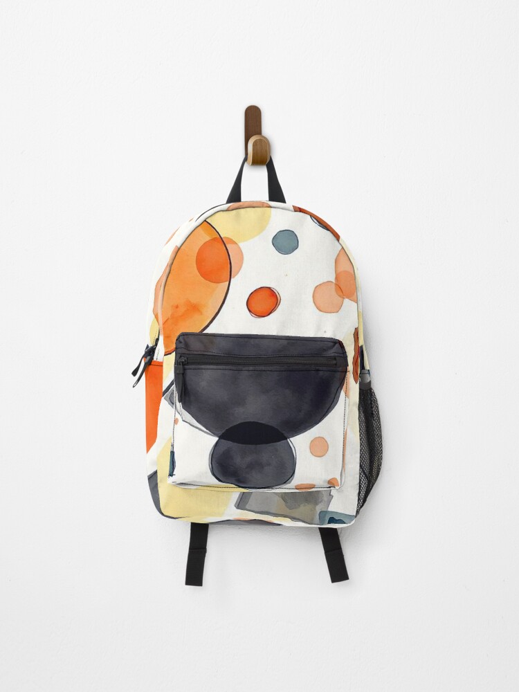 Thumbnail 1 of 3, Backpack, Dynamic Abstract Geometric Flow designed and sold by ChrisButler.