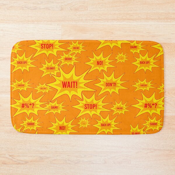 Item preview, Coloured “Wait! Stop! Go Away!" Fun and Quirky Cushion designed and sold by studiopixxl.