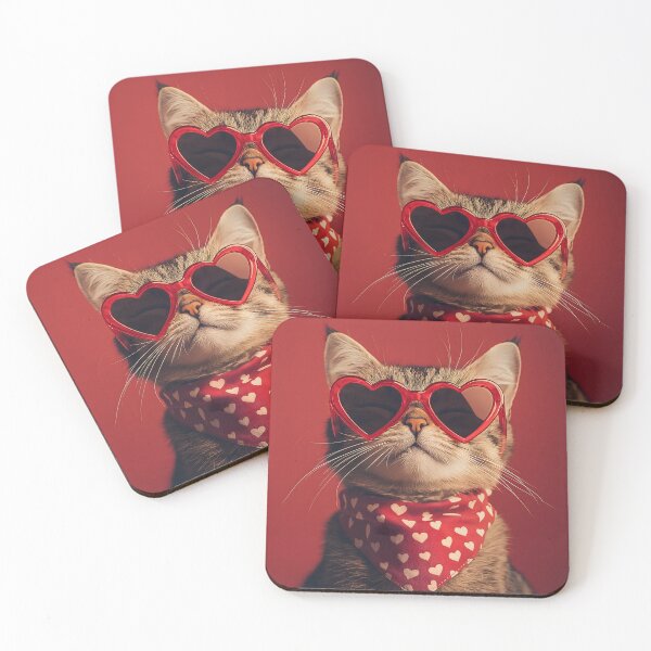 Item preview, Cute cat wearing glasses and scarf designed and sold by KanyaluckArtist.