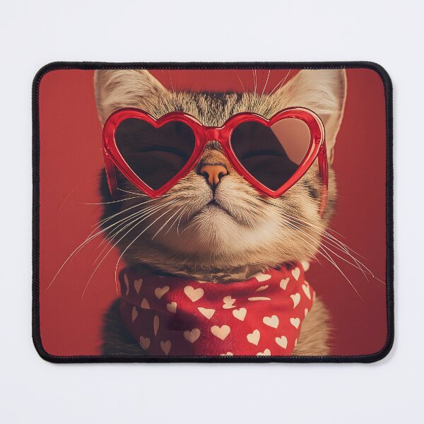 Item preview, Cute cat wearing glasses and scarf designed and sold by KanyaluckArtist.