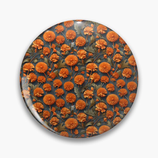 Item preview, Orange Dandelion (Taraxacum) Pattern designed and sold by HOMETOWN86.