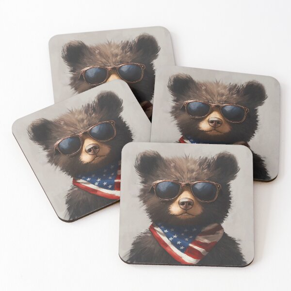 Item preview, Cute bear wearing glasses and scarf designed and sold by KanyaluckArtist.