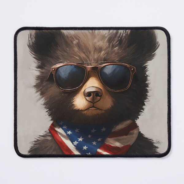Item preview, Cute bear wearing glasses and scarf designed and sold by KanyaluckArtist.