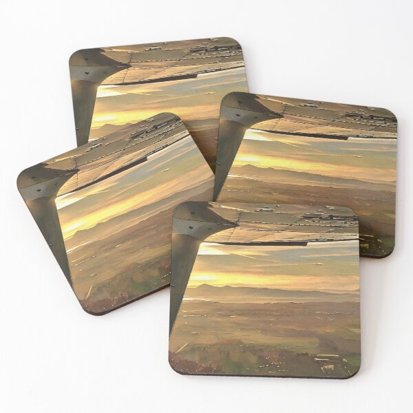 Item preview, Flying by Puget Sound Sunset (Oil Painting) designed and sold by flyscenicair.
