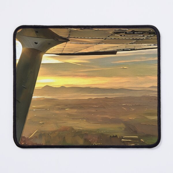 Item preview, Flying by Puget Sound Sunset (Oil Painting) designed and sold by flyscenicair.