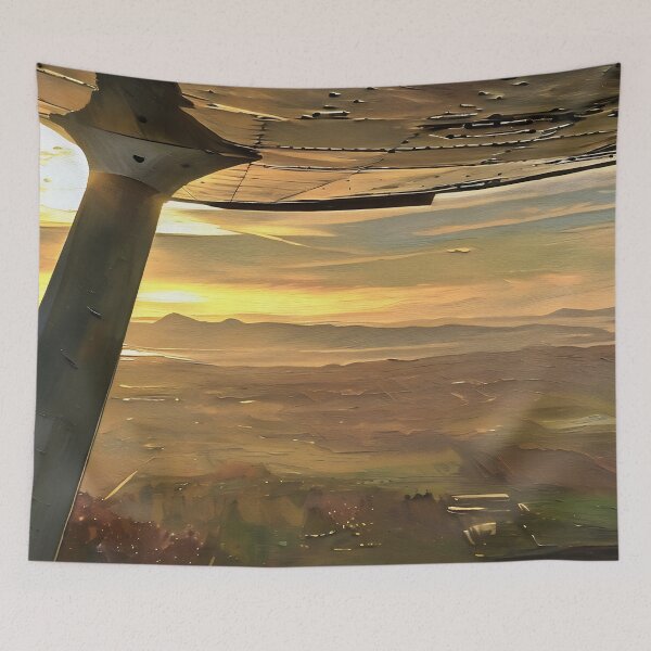 Item preview, Flying by Puget Sound Sunset (Oil Painting) designed and sold by flyscenicair.