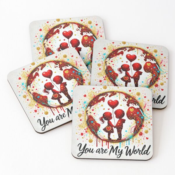 Item preview, You are my WORLD! Valentine Love designed and sold by Shs-Kenya.