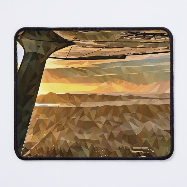 Item preview, Flying by Puget Sound Sunset (Poly Art) designed and sold by flyscenicair.