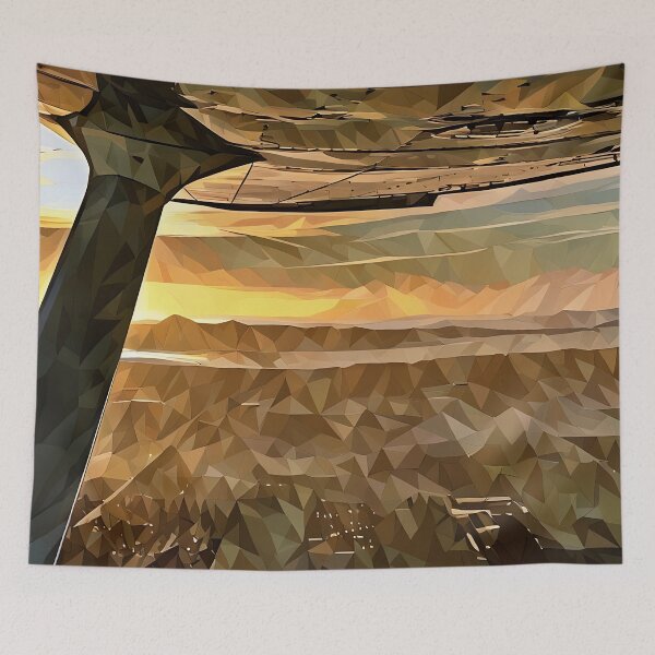 Item preview, Flying by Puget Sound Sunset (Poly Art) designed and sold by flyscenicair.