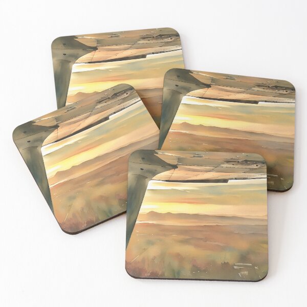 Item preview, Flying by Puget Sound Sunset (Watercolor) designed and sold by flyscenicair.