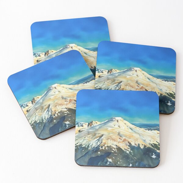 Item preview, Mt Baker Cascade Volcano Washington (Watercolor) designed and sold by flyscenicair.
