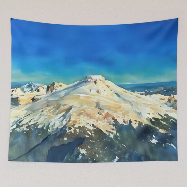 Item preview, Mt Baker Cascade Volcano Washington (Watercolor) designed and sold by flyscenicair.