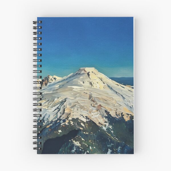 Item preview, Mt Baker Cascade Volcano Washington (Oil Painting) designed and sold by flyscenicair.