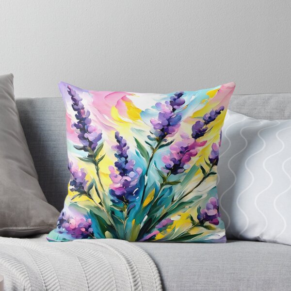 Item preview, Abstract Lavender Flowers in Pastel Colors  designed and sold by AussieMuma.