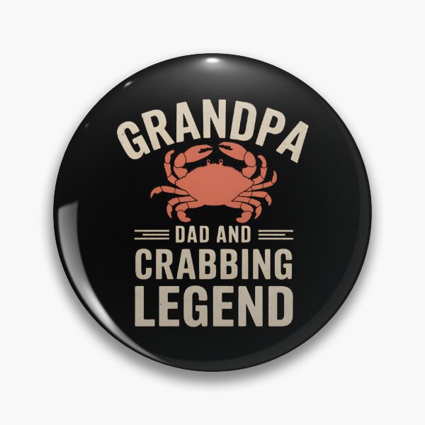 Item preview, Grandpa Crabbing Legend – Funny Crab Fishing Design for Dads designed and sold by Karsten Stier.