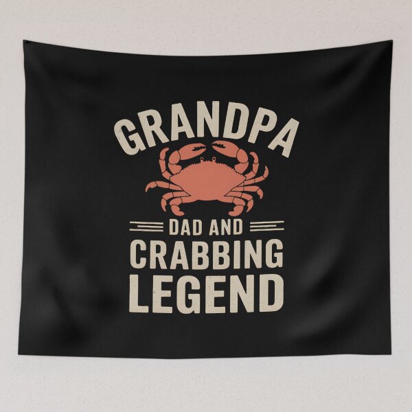 Item preview, Grandpa Crabbing Legend – Funny Crab Fishing Design for Dads designed and sold by Karsten Stier.