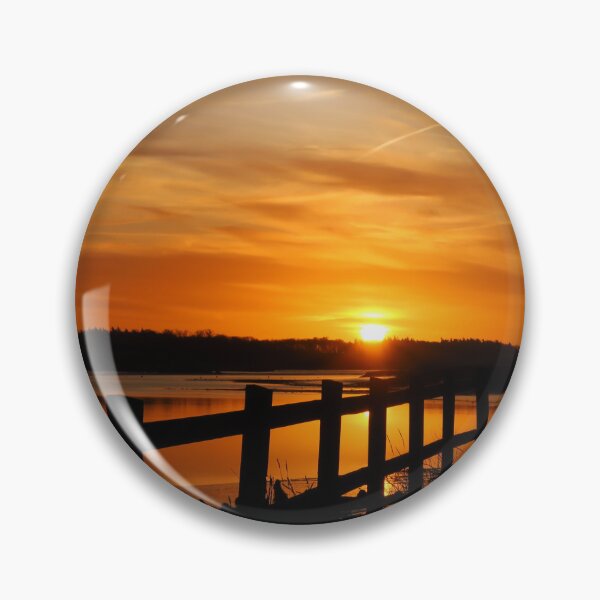 Item preview, Sunrise Over The Fence On The River Deben designed and sold by wiggyofipswich.