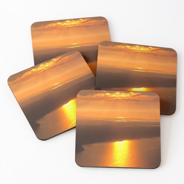 Item preview, Sunset over Puget Sound designed and sold by flyscenicair.