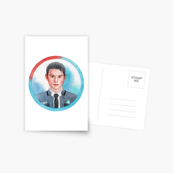 Connor / Detroit: Become Human Postcard for Sale by sunavaire