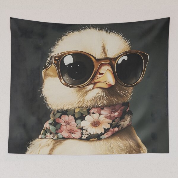 Item preview, Linda chica con gafas y bufanda designed and sold by KanyaluckArtist.