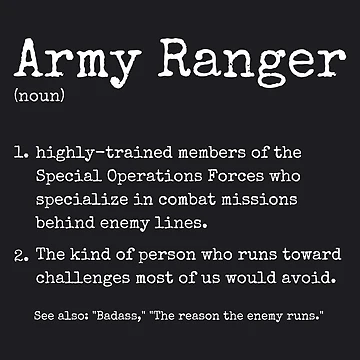 Artwork thumbnail, Army Ranger Definition by HowToCanadian