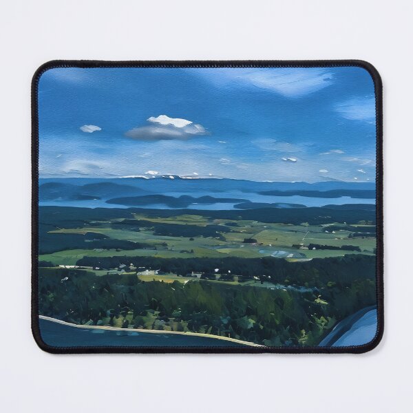 Item preview, Flying to Lopez Island San Juans (Oil Painting) designed and sold by flyscenicair.