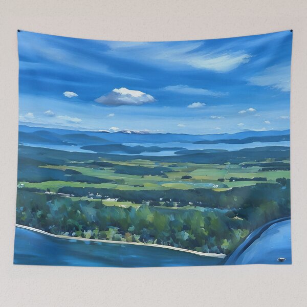 Item preview, Flying to Lopez Island San Juans (Impressionist) designed and sold by flyscenicair.