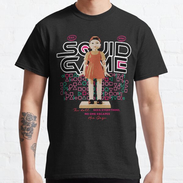 Item preview, Squid Game Red Light Doll designed and sold by LevelUp-GoodVibes.