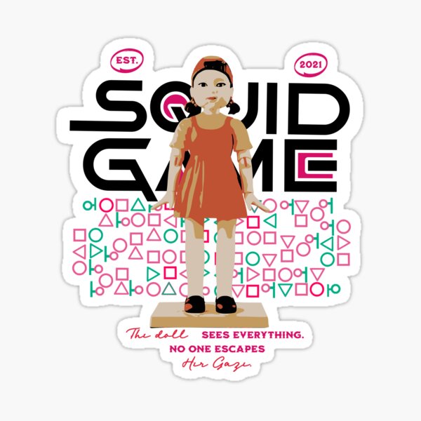 Item preview, Squid Game Red Light Doll designed and sold by LevelUp-GoodVibes.