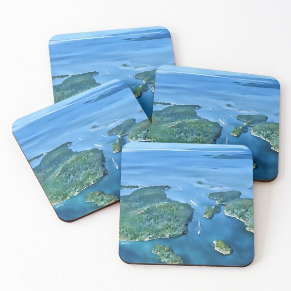 Item preview, Deception Pass Puget Sound (Watercolor) designed and sold by flyscenicair.
