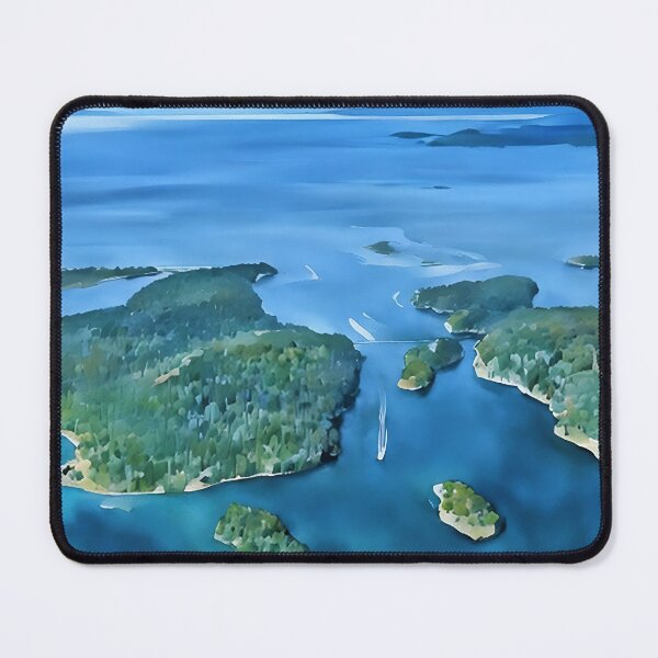Item preview, Deception Pass Puget Sound (Watercolor) designed and sold by flyscenicair.
