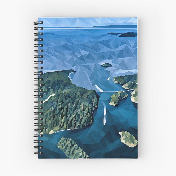 Item preview, Deception Pass Puget Sound (Poly Art) designed and sold by flyscenicair.