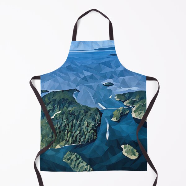 Item preview, Deception Pass Puget Sound (Poly Art) designed and sold by flyscenicair.