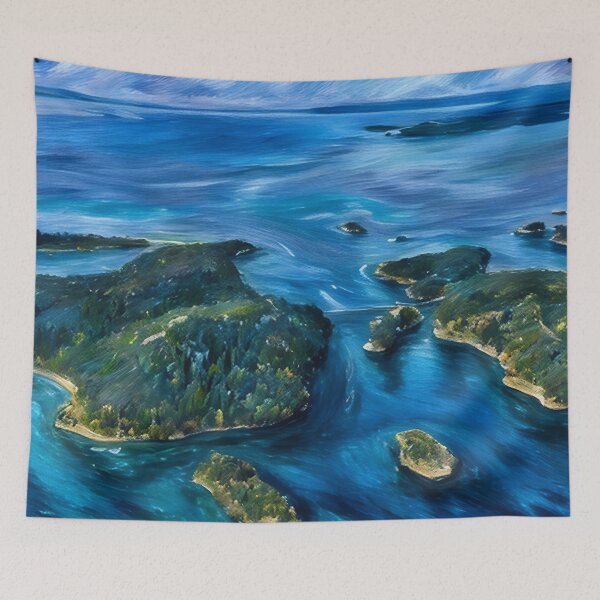 Item preview, Deception Pass Puget Sound (Pastel) designed and sold by flyscenicair.