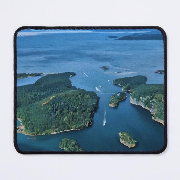 Item preview, Deception Pass Puget Sound (Oil Painting) designed and sold by flyscenicair.
