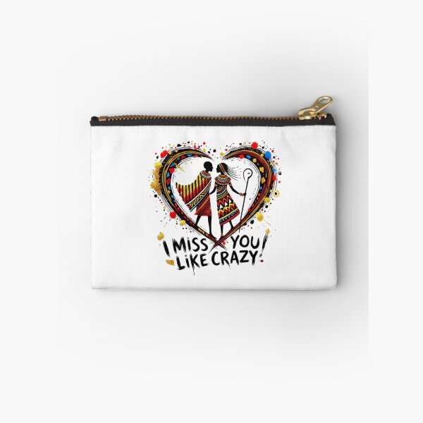 Item preview, I MISS YOU LIKE CRAZY! Tribal Art Love designed and sold by Shs-Kenya.